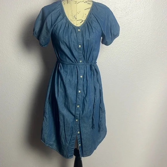 Light Weight Denim Dress - Picture 1 of 5